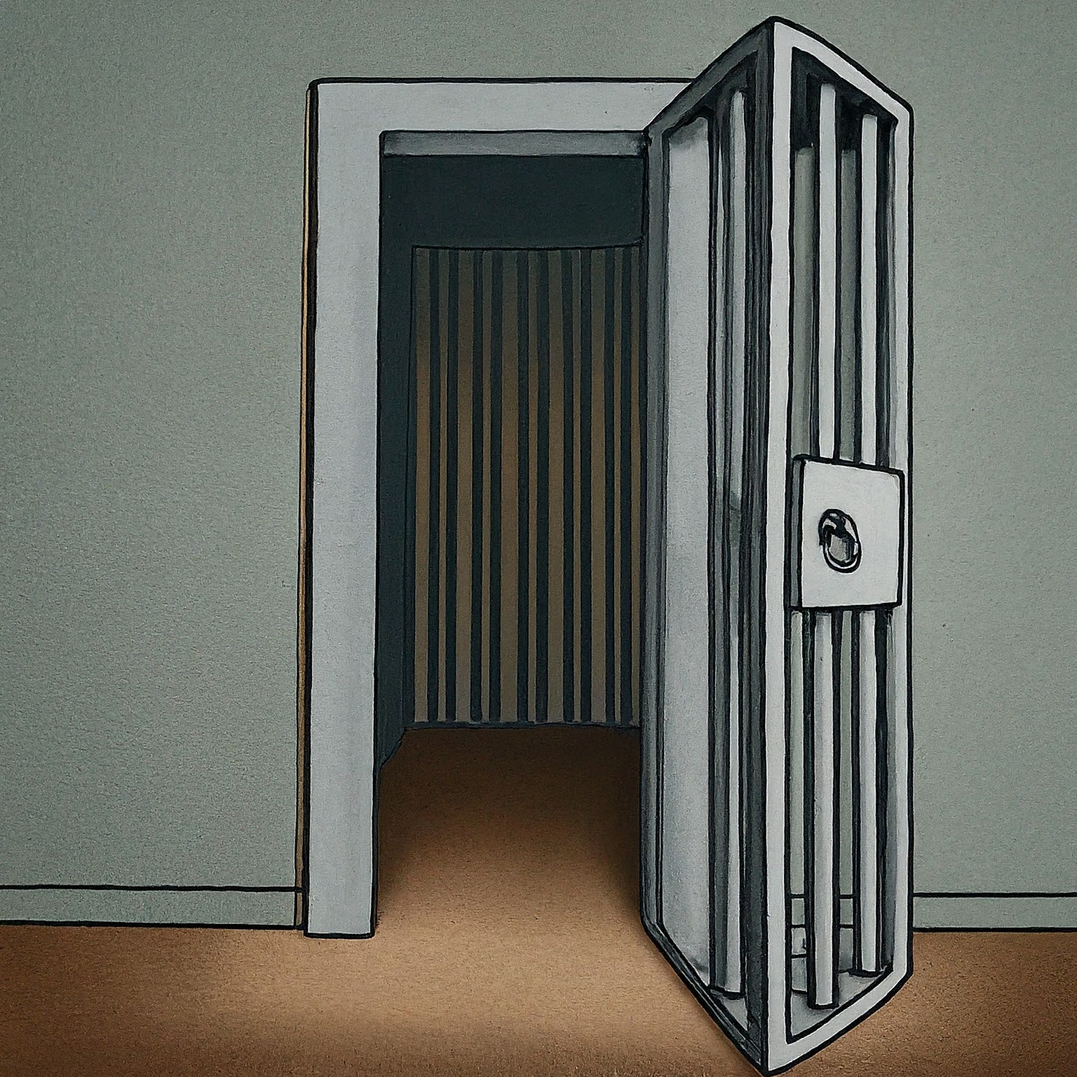 Image of a cell door